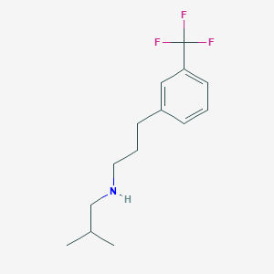 molecular formula C14H20F3N B7872928 (2-Methylpropyl)({3-[3-(trifluoromethyl)phenyl]propyl})amine 