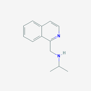 molecular formula C13H16N2 B7872961 Isopropyl-isoquinolin-1-ylmethyl-amine 