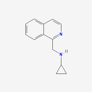 molecular formula C13H14N2 B7872967 N-(isoquinolin-1-ylmethyl)cyclopropanamine 