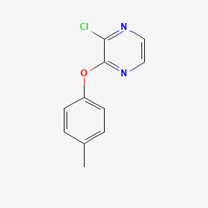 molecular formula C11H9ClN2O B7872970 2-Chloro-3-(4-methylphenoxy)pyrazine 