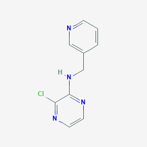 molecular formula C10H9ClN4 B7872985 3-chloro-N-(pyridin-3-ylmethyl)pyrazin-2-amine 