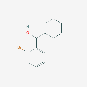 molecular formula C13H17BrO B7873038 (2-Bromophenyl)(cyclohexyl)methanol 