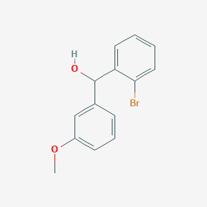 molecular formula C14H13BrO2 B7873049 (2-Bromophenyl)(3-methoxyphenyl)methanol 