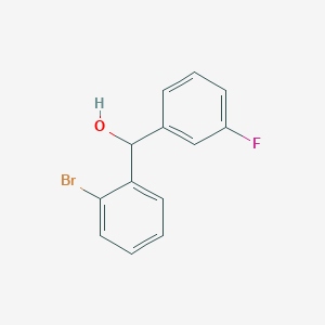molecular formula C13H10BrFO B7873064 (2-Bromophenyl)(3-fluorophenyl)methanol 