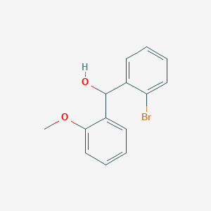 molecular formula C14H13BrO2 B7873067 (2-Bromophenyl)(2-methoxyphenyl)methanol 