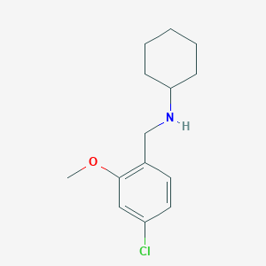molecular formula C14H20ClNO B7873110 N-(4-Chloro-2-methoxybenzyl)cyclohexanamine 