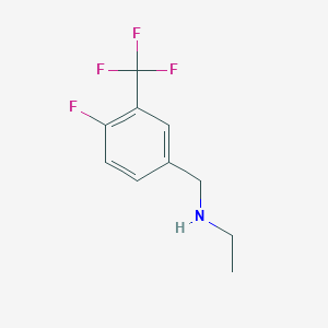molecular formula C10H11F4N B7873121 N-(4-Fluoro-3-(trifluoromethyl)benzyl)ethanamine 