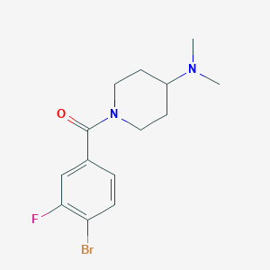 molecular formula C14H18BrFN2O B7873176 (4-Bromo-3-fluorophenyl)(4-(dimethylamino)piperidin-1-yl)methanone 