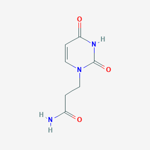 molecular formula C7H9N3O3 B7873274 3-(2,4-Dioxo-3,4-dihydropyrimidin-1(2H)-yl)propanamide 