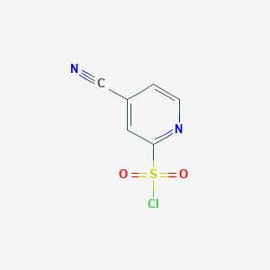 molecular formula C6H3ClN2O2S B7873309 4-cyanopyridine-2-sulfonyl Chloride 
