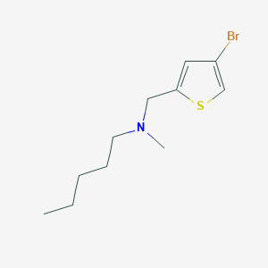 molecular formula C11H18BrNS B7873340 [(4-Bromothiophen-2-yl)methyl](methyl)pentylamine 