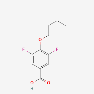 molecular formula C12H14F2O3 B7873349 3,5-Difluoro-4-iso-pentoxybenzoic acid 