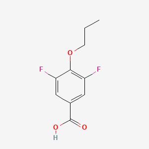 molecular formula C10H10F2O3 B7873357 3,5-Difluoro-4-propoxybenzoic acid 