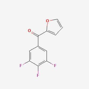 molecular formula C11H5F3O2 B7873371 2-(3,4,5-Trifluorobenzoyl)furan 