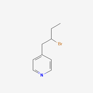 molecular formula C9H12BrN B7873405 4-(2-Bromobutyl)pyridine 