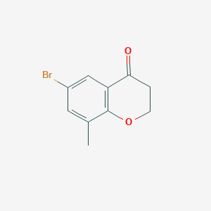molecular formula C10H9BrO2 B7873424 6-Bromo-8-methylchroman-4-one 