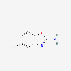molecular formula C8H7BrN2O B7873428 5-Bromo-7-methyl-1,3-benzoxazol-2-amine 