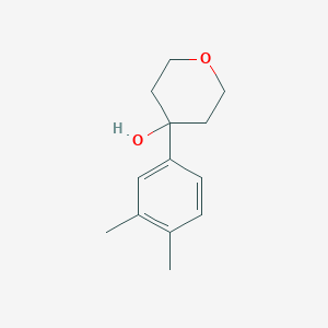 molecular formula C13H18O2 B7873451 4-(3,4-Dimethylphenyl)oxan-4-ol 