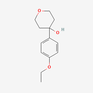 molecular formula C13H18O3 B7873470 4-(4-Ethoxyphenyl)oxan-4-ol 