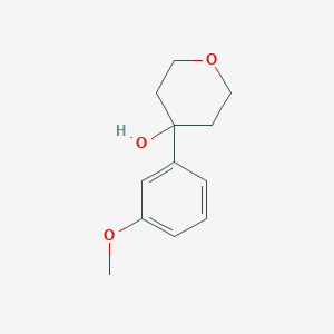 molecular formula C12H16O3 B7873519 4-(3-Methoxyphenyl)oxan-4-ol 