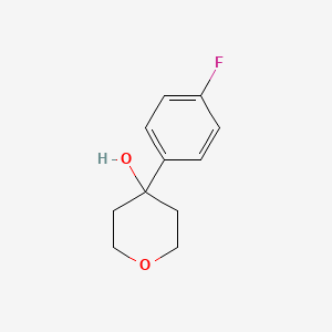molecular formula C11H13FO2 B7873525 4-(4-Fluorophenyl)oxan-4-ol 