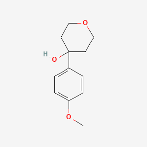 molecular formula C12H16O3 B7873550 4-(4-甲氧基苯基)-四氢-2H-吡喃-4-醇 