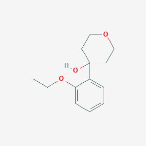 molecular formula C13H18O3 B7873580 4-(2-Ethoxyphenyl)oxan-4-ol 