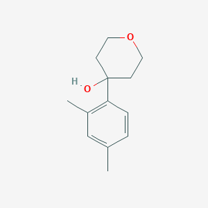 molecular formula C13H18O2 B7873584 4-(2,4-dimethylphenyl)tetrahydro-2H-pyran-4-ol 