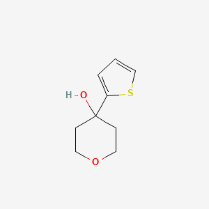 molecular formula C9H12O2S B7873613 4-Thiophen-2-yloxan-4-ol 