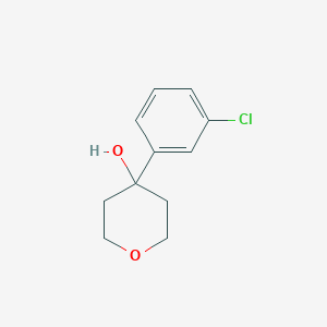 molecular formula C11H13ClO2 B7873621 4-(3-Chlorophenyl)oxan-4-ol 