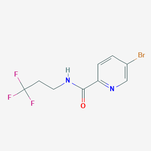 molecular formula C9H8BrF3N2O B7873624 5-bromo-N-(3,3,3-trifluoropropyl)picolinamide 