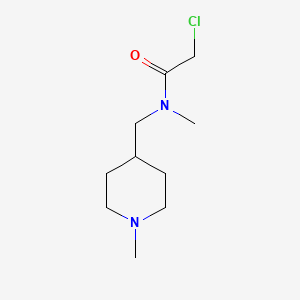 molecular formula C10H19ClN2O B7873627 2-Chloro-N-methyl-N-(1-methyl-piperidin-4-ylmethyl)-acetamide 