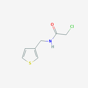 molecular formula C7H8ClNOS B7873663 2-Chloro-N-thiophen-3-ylmethyl-acetamide 