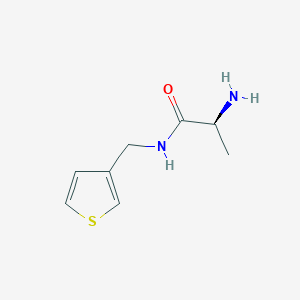 molecular formula C8H12N2OS B7873670 (S)-2-Amino-N-thiophen-3-ylmethyl-propionamide 