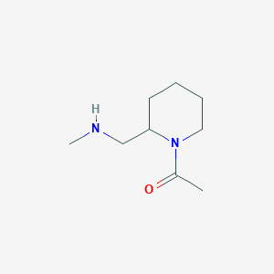 molecular formula C9H18N2O B7873679 1-(2-Methylaminomethyl-piperidin-1-yl)-ethanone 