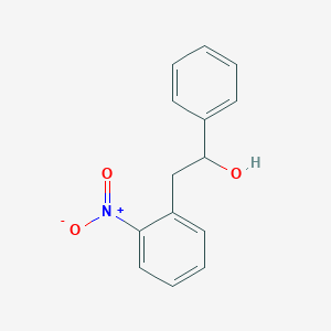 molecular formula C14H13NO3 B7873706 2-(2-Nitrophenyl)-1-phenyl-ethanol 