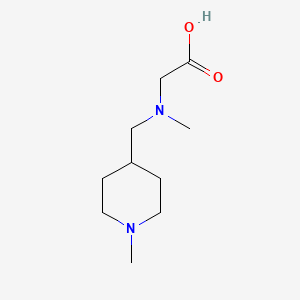 molecular formula C10H20N2O2 B7873731 [Methyl-(1-methyl-piperidin-4-ylmethyl)-amino]-acetic acid 