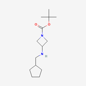 tert-Butyl 3-((cyclopentylmethyl)amino)azetidine-1-carboxylate