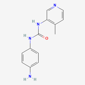 molecular formula C13H14N4O B7873804 1-(4-Aminophenyl)-3-(4-methylpyridin-3-yl)urea 