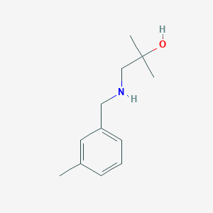 molecular formula C12H19NO B7873833 2-Methyl-1-((3-methylbenzyl)amino)propan-2-ol 