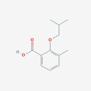 molecular formula C12H16O3 B7873843 2-Isobutoxy-3-methylbenzoic acid 