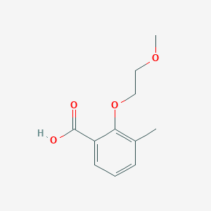 molecular formula C11H14O4 B7873861 2-(2-Methoxyethoxy)-3-methylbenzoic acid 
