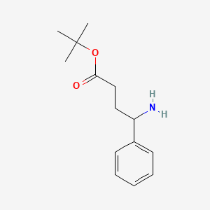 molecular formula C14H21NO2 B7873877 Tert-butyl 4-amino-4-phenylbutanoate 
