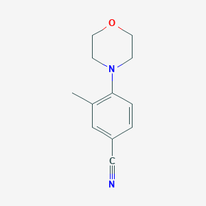 molecular formula C12H14N2O B7873893 3-Methyl-4-morpholinobenzonitrile 