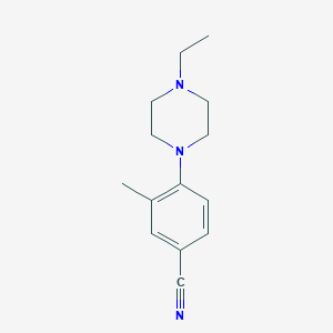 molecular formula C14H19N3 B7873910 4-(4-Ethylpiperazin-1-yl)-3-methylbenzonitrile 