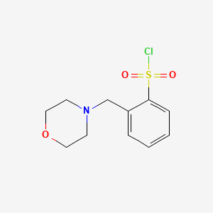 molecular formula C11H14ClNO3S B7873934 2-(Morpholin-4-ylmethyl)benzenesulfonyl chloride 