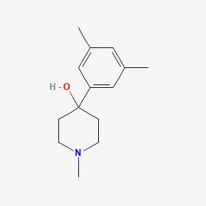 molecular formula C14H21NO B7873975 4-(3,5-Dimethylphenyl)-4-hydroxy-1-methylpiperidine 