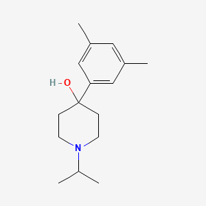 molecular formula C16H25NO B7873980 4-(3,5-Dimethylphenyl)-4-hydroxy-1-iso-propylpiperidine 