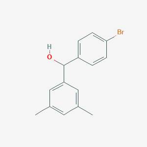 molecular formula C15H15BrO B7873983 (4-Bromophenyl)(3,5-dimethylphenyl)methanol 