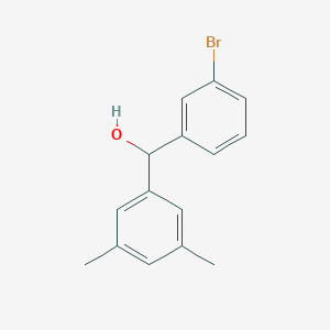 molecular formula C15H15BrO B7874002 (3-Bromophenyl)(3,5-dimethylphenyl)methanol 